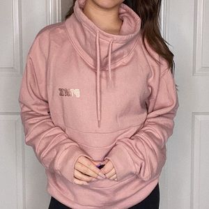 Baby pink funnel sweater